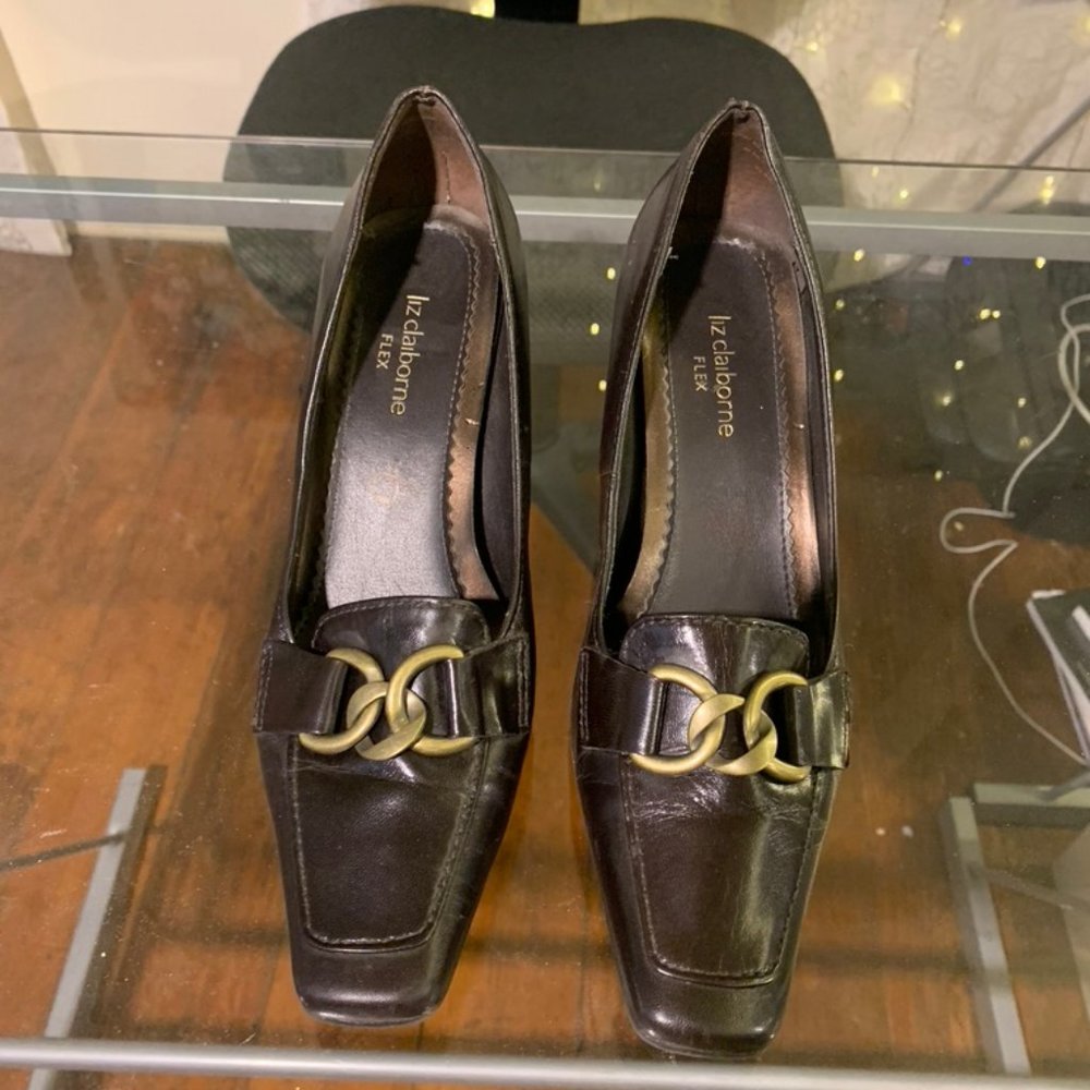 Liz Claiborne Flex Dark Brown Heels